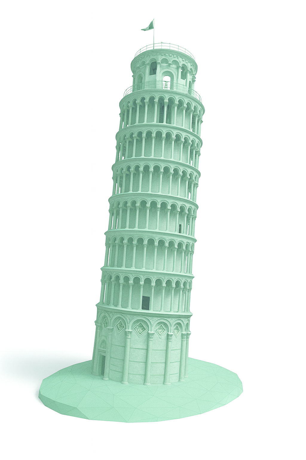 Pisa low poly